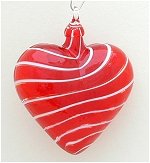 Red Ribbon Heart Christmas Ornament